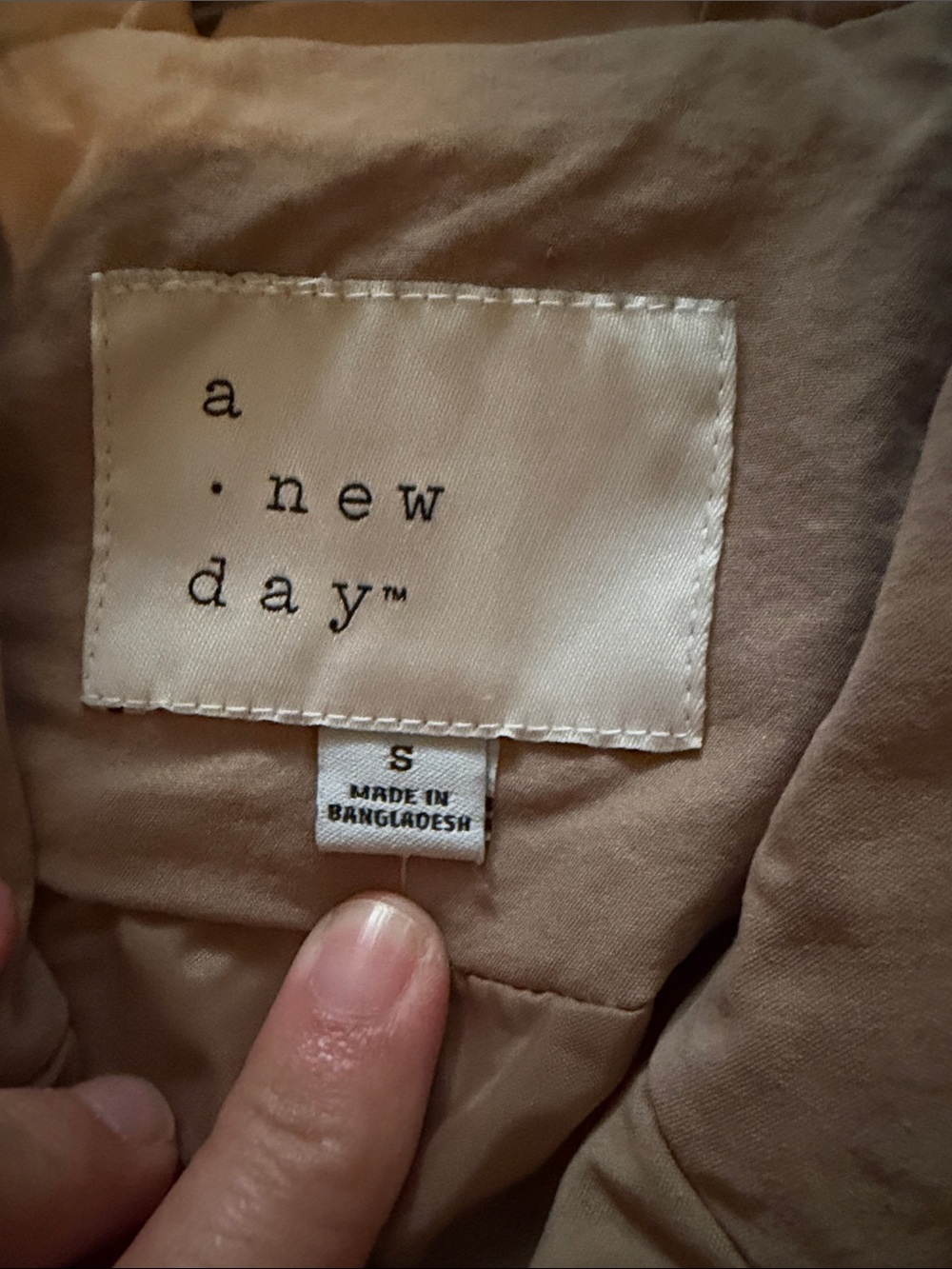 a new day Womens Double-Breasted Trench Coat in Khaki - Picture 2 of 5